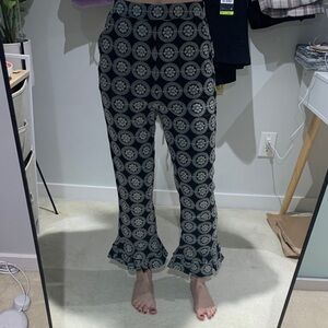 Tularosa Navy and White Patterned Pants